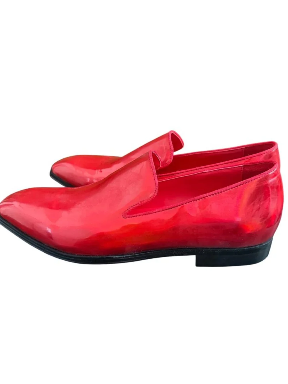 Red Slip-On Unisex Loafers (42 EU/12 US)
